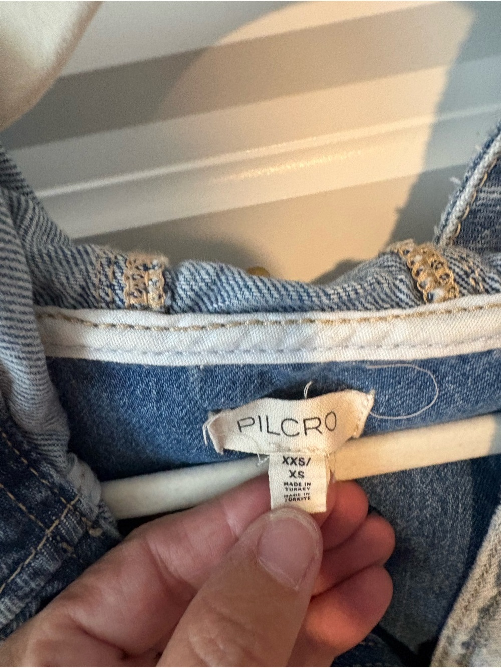 Pilcro Light Blue Denim Hoodie Jacket - Picture 4 of 4